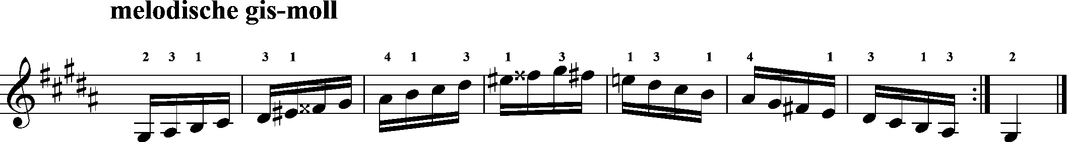 akkordeon, melodische gis-moll, skalen, hanon